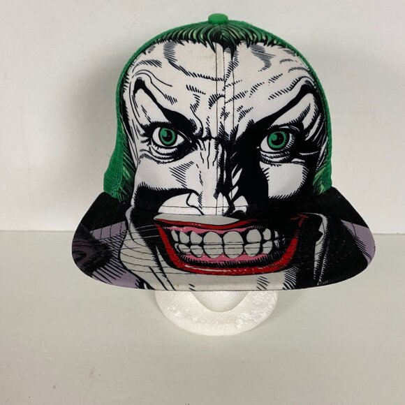 The Joker DC Comics Snapback Hat Green All Over Print - Picture 2 of 9